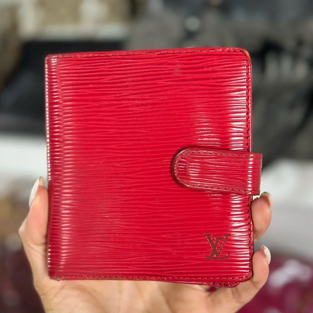 RED EPI COMPACT WALLET